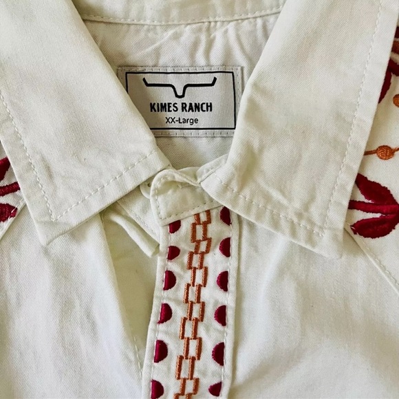 Kimes Ranch • Embroidered Western Pearl Snap Shirt - Picture 5 of 8